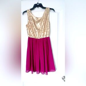 NWOT Francesca’s Sparkle Holiday Dress Sz Medium Holiday Party Dress Christmas